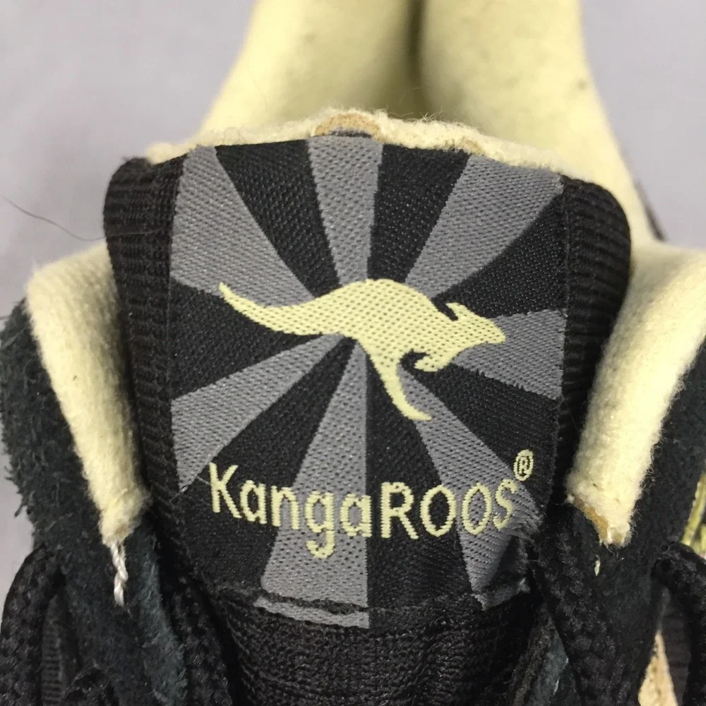 KangaROOS Womens Sneakers Black Yellow Side‎ Pocket Shoes 10 BALU0259W-2004
